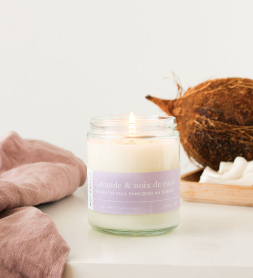 Bougie de soja - Lavande & Noix de coco - Moi D'abord